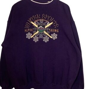 Vintage Alpine Skiing Red Cliff Trading Co CrewNeck